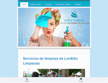 Tablet Screenshot of limpiezaslonso.com